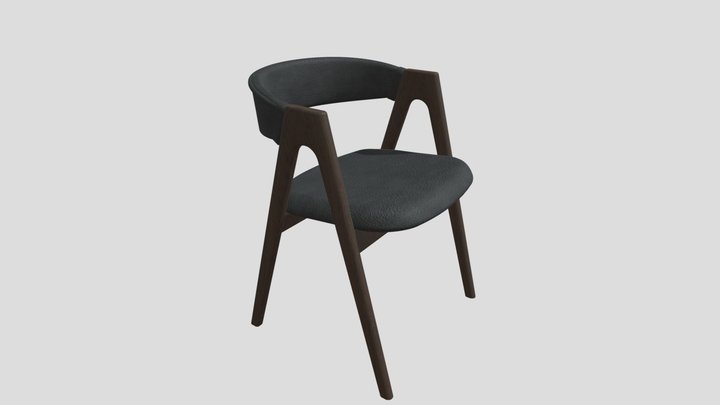 Стул из массива для кухни, дома или кафе – Free 3D Model STL