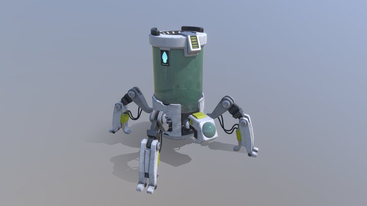 Finished Mech 3D Model