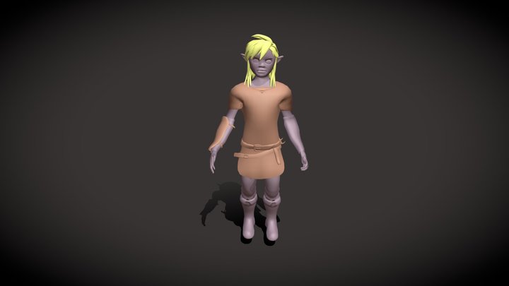 Link - Animation Jump 3D Model