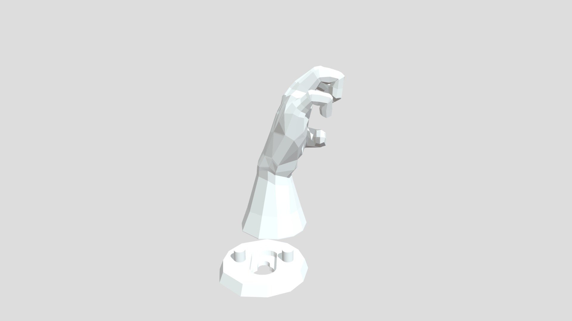 Hand-Shaped Curtain Holder (3D Printable)
