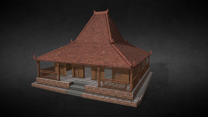 Joglo House 3D Model