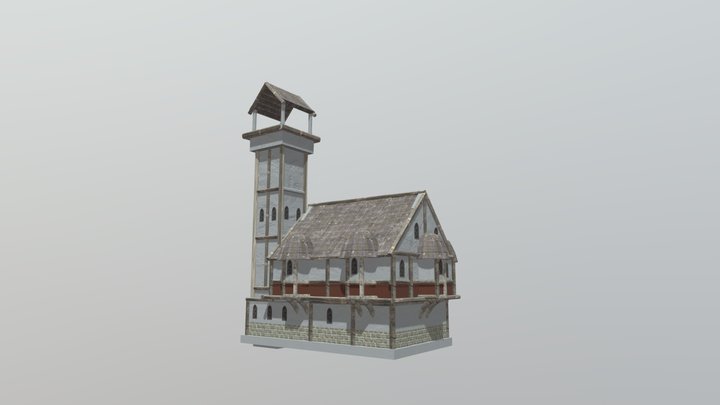 Big Medieval house 3D Model