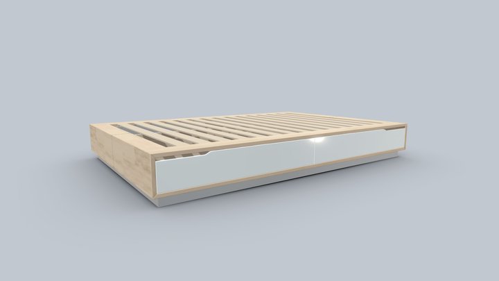 IKEA Mandal Bed 3D Model