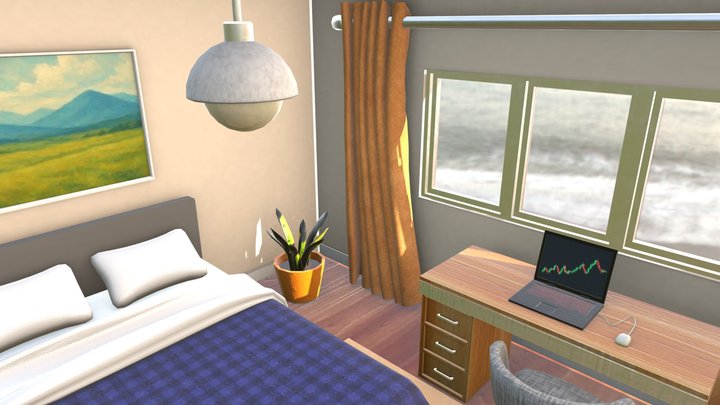 Bedroom Interior 3D Model