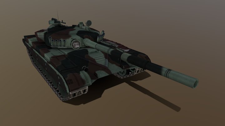 T-72M1 Jaguar (Poland) – Free 3D Model STL