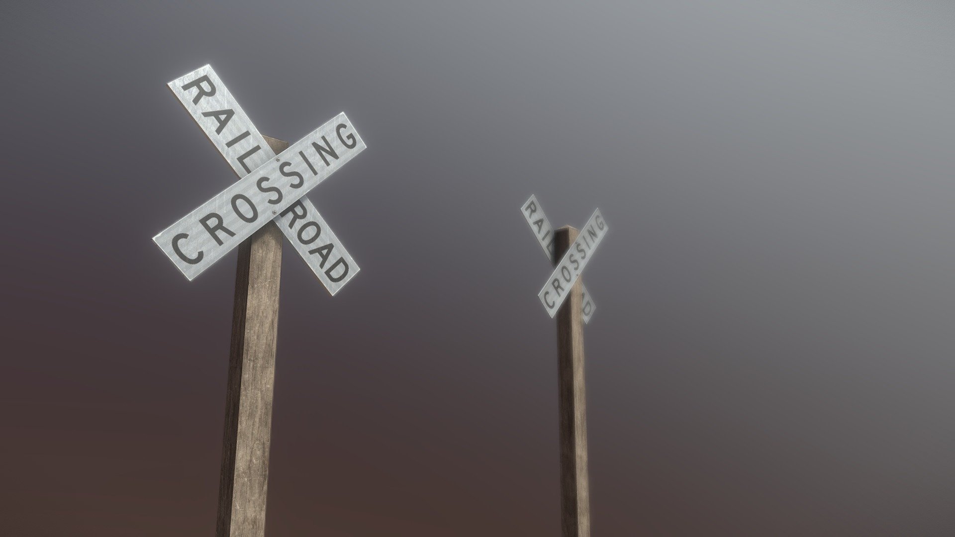 RR Crossbucks - 3D model by npetro (@jfdman) [481bc7d] - Sketchfab