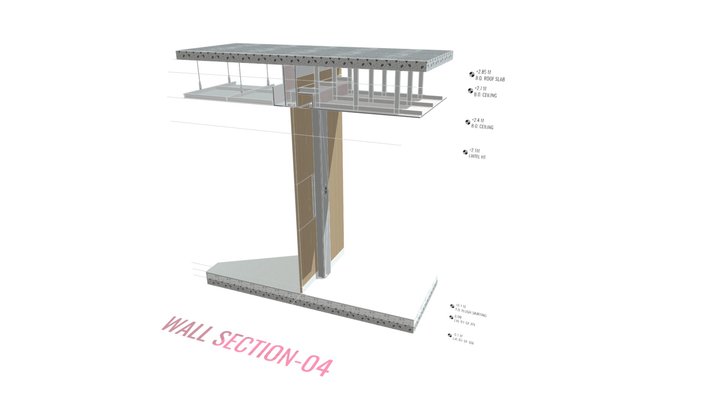FINJA-WALL SECTION-04 3D Model