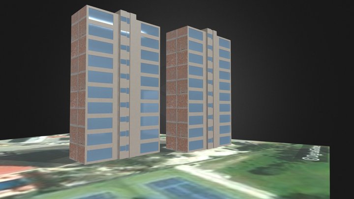 Torres Paraiso Campestre Tijuana 3D Model