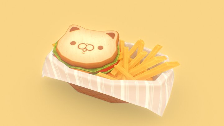🥪Nyandwich！ 3D Model