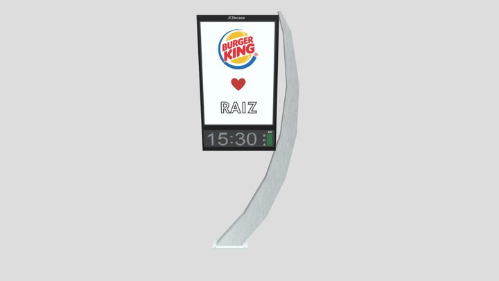 Street Clock / Relógio de Rua SP - Brasil / BK 3D Model