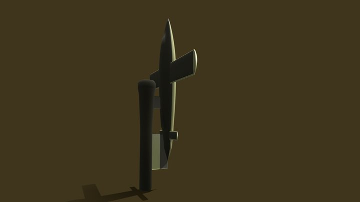 V1 Rakete 3D Model