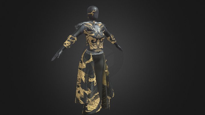 Dress Texturing Demo 3D Model