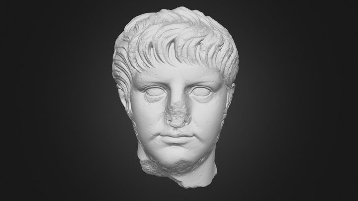Ritratto di Nerone in Marmo 3D Model