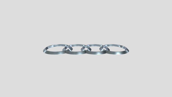 Audi Logo 3d Model