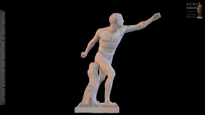 3D rendering of Borghese “Gladiator”