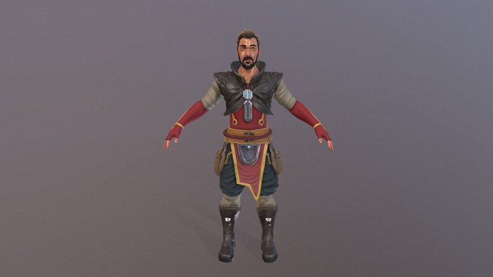 Chara Design TFA - Sci FI Perso TPose 3D Model