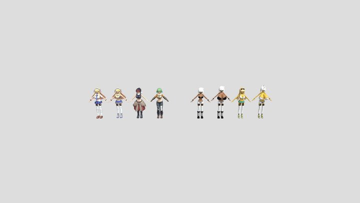 Senran Kagura 3D Model