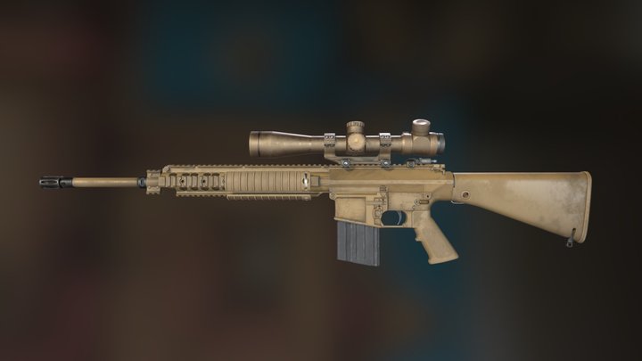 M110 - Semi-Automatic Sniper System 3D Model