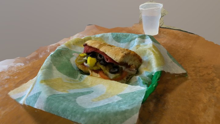 Subway Sandwich 3D Model