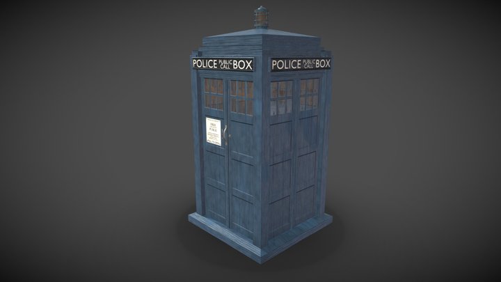 Tardis 'Doctor Who' 3D Model