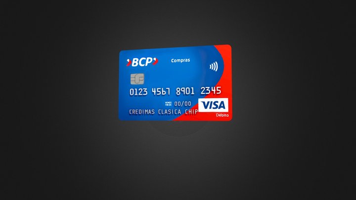 Credit Card 3D Model