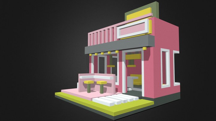 Tiny cafe 3D Model