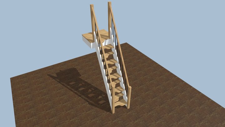 Rodgers alternating stair 3D Model