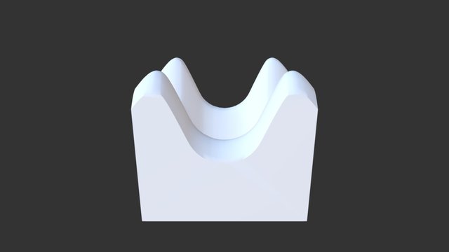 Matriz contenedor comestible 3D Model
