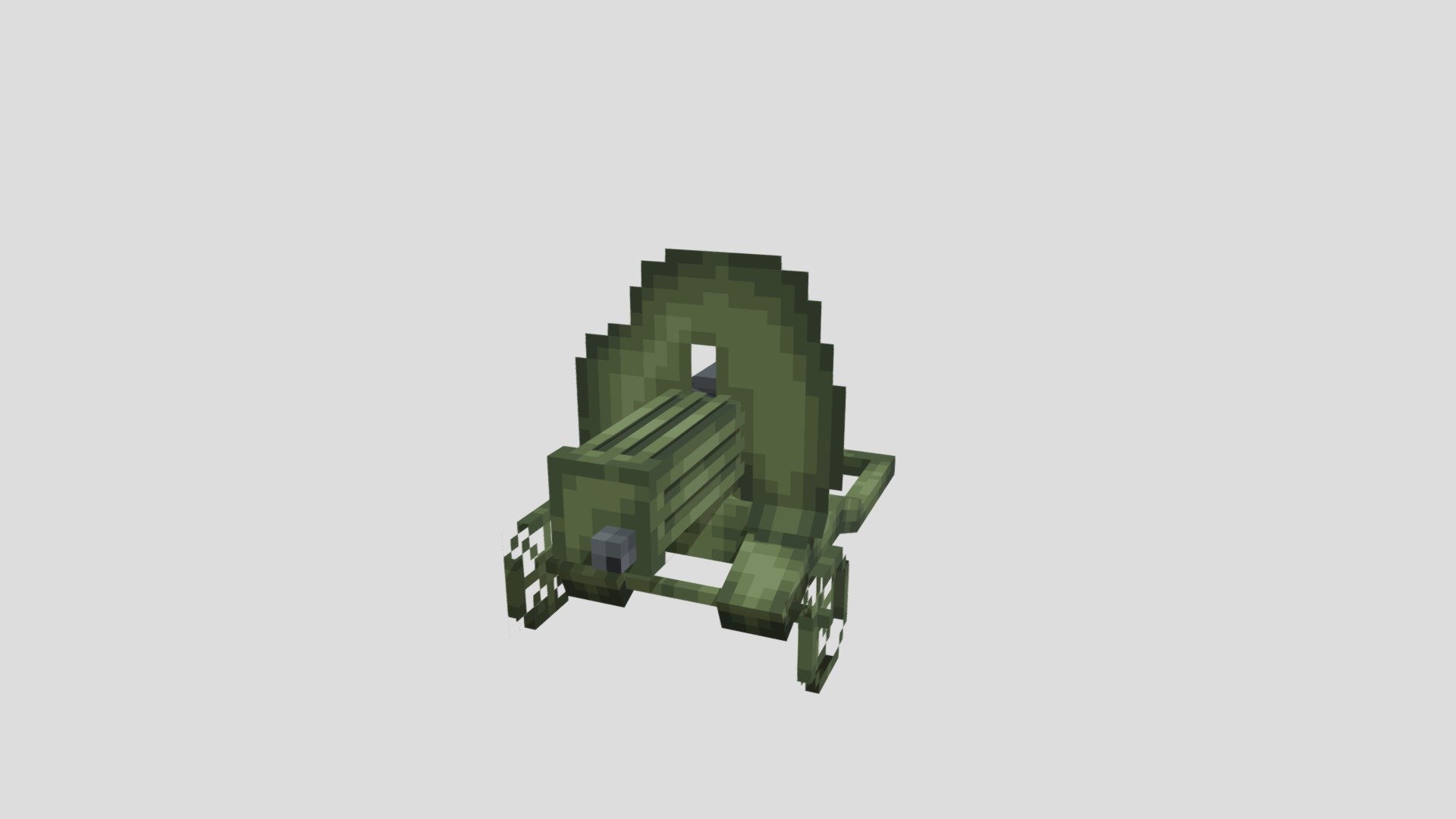 Maxim Machine Gun Minecraft Java Model 3D model by OleksaYankovski