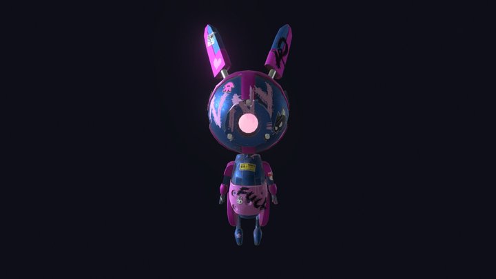 Conejo Robot - Game Art 2024 3D Model