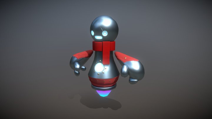 Red Player 3D Model