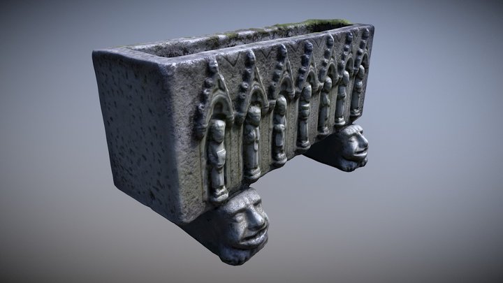 Ancient Stone Vat 3D Model