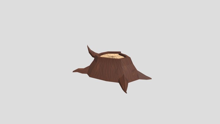 SM_TreeStump 3D Model