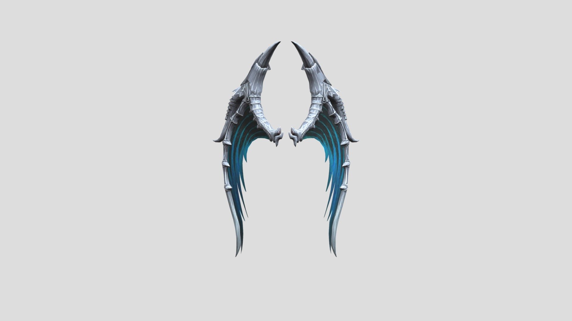 Dragon Wings Blue - Download Free 3D model by Otakku [482b955] - Sketchfab
