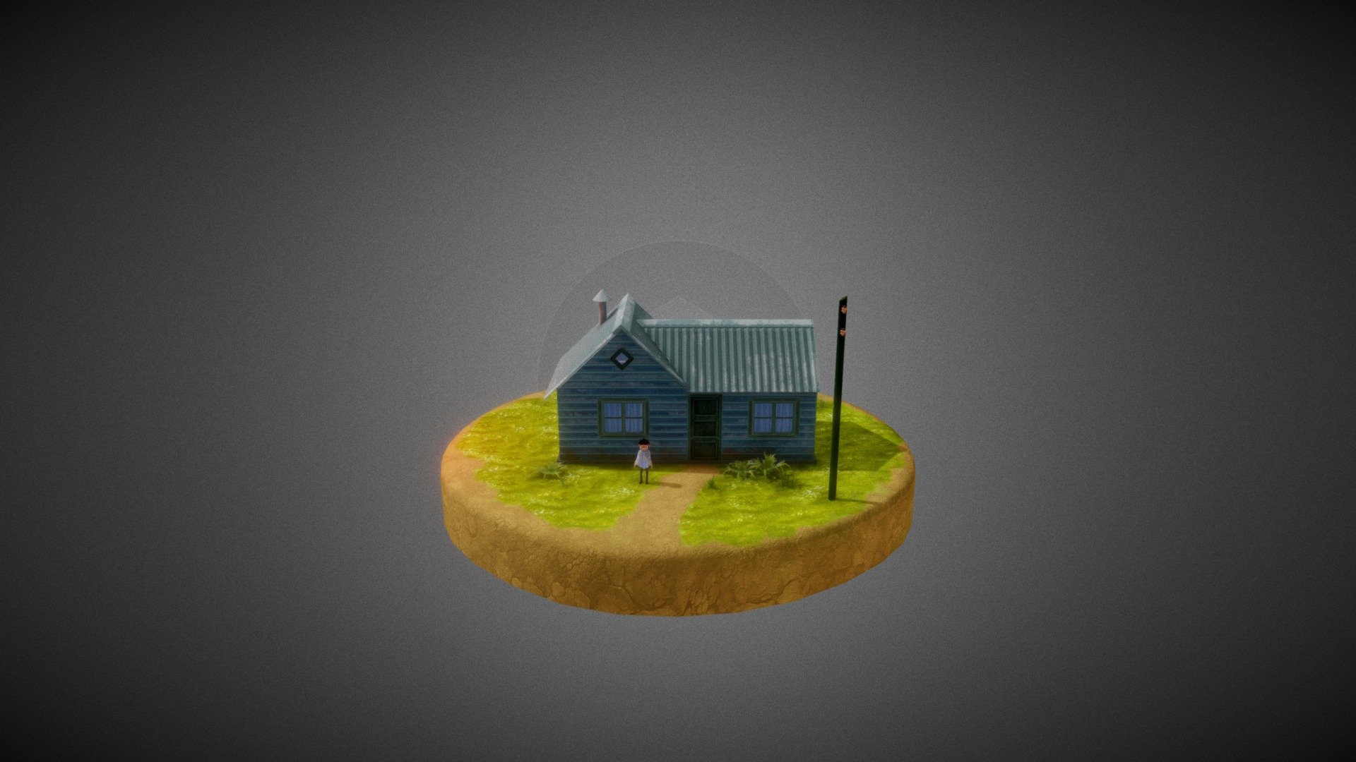 Casa Diorama — Sketchfab embed 3D viewer