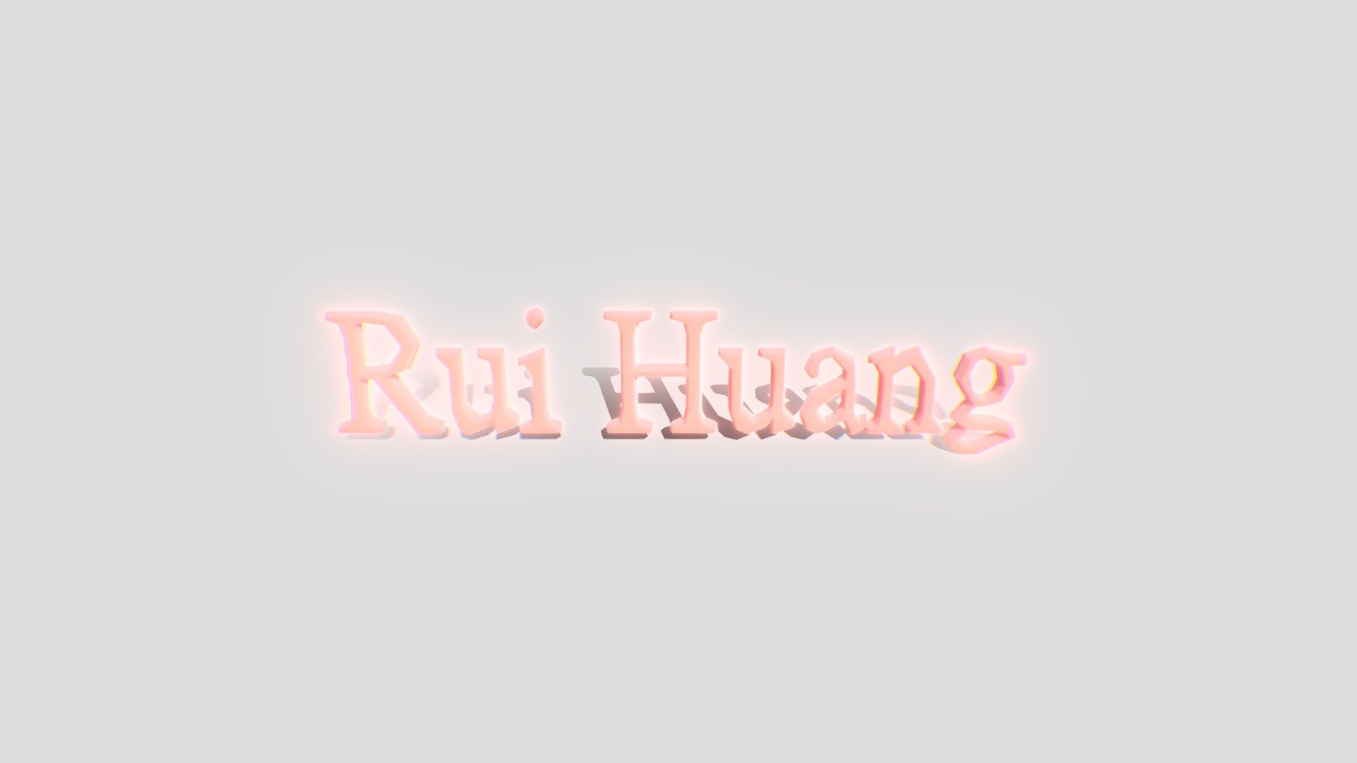 Rui Huang's Signature - Download Free 3D model by RuiHuang [482bec6 ...