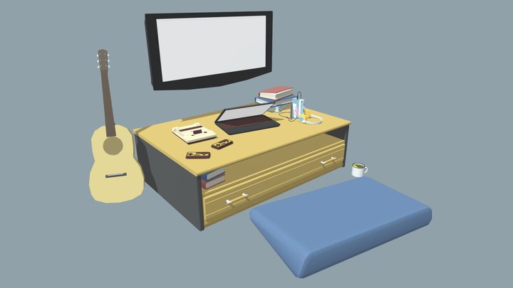 10 Items 3D Model
