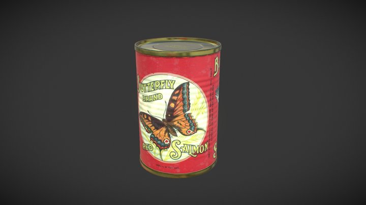 Canned Salmon 1936 3D Model