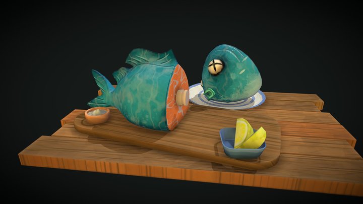 Stylized Fish 3D Model