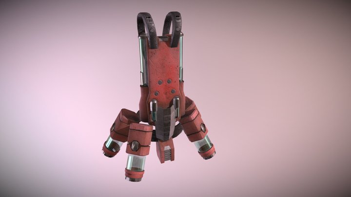 Sci-Fi backpack 3D Model