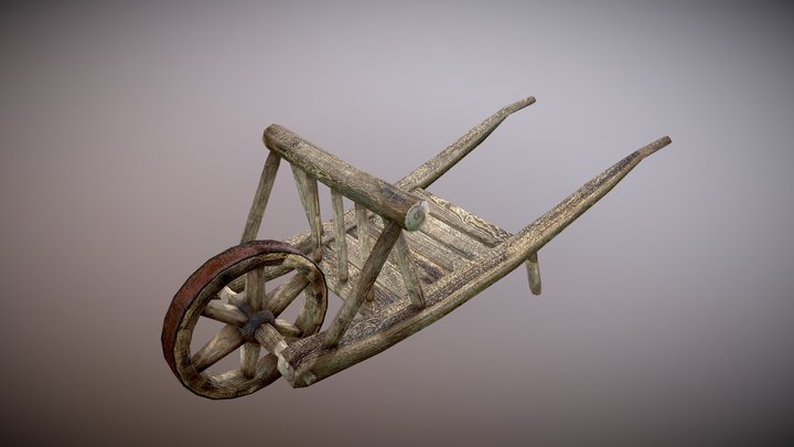 Wooden Wheelbarrow