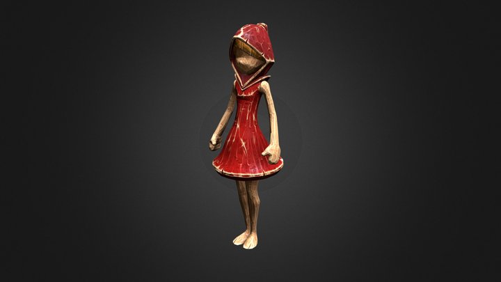 RedRidingHood Figurine 3D Model