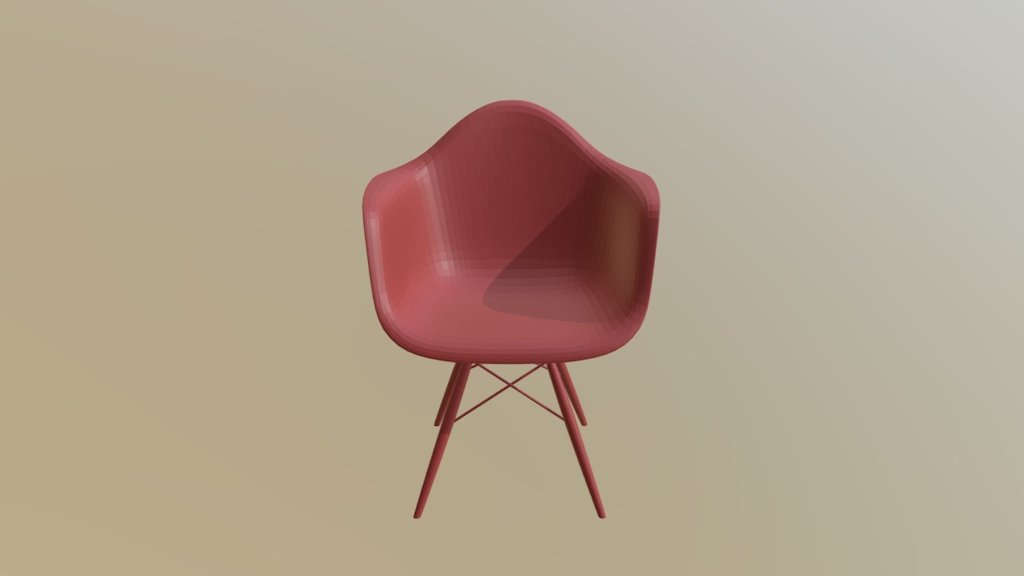 Eames Style Plastic Shell Arm chair
