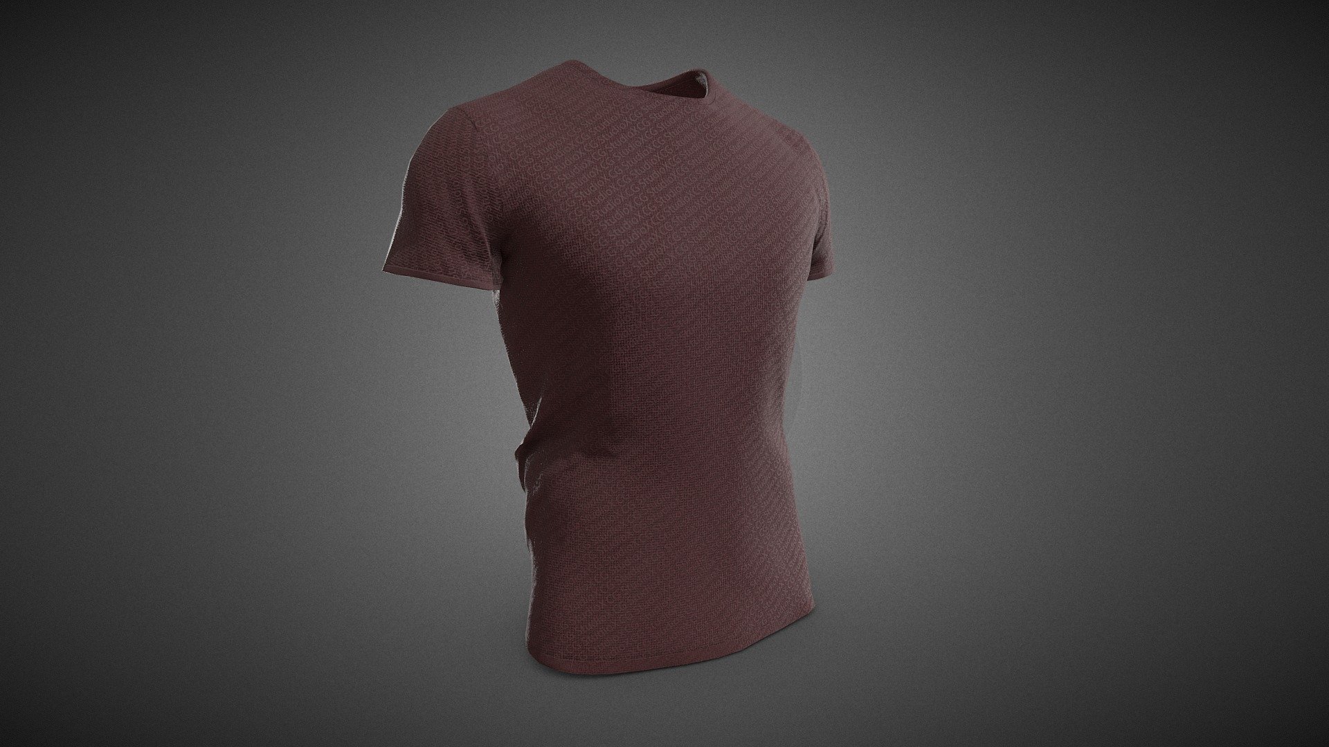 Slim Fit Red TShirt Buy Royalty Free 3D model by CG StudioX (CG