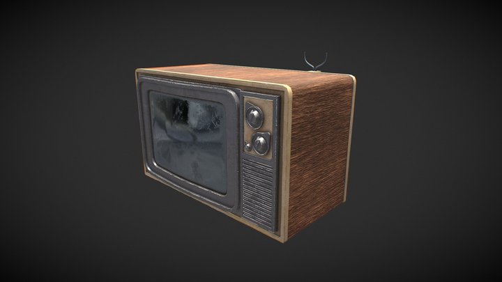VintageTv (Background asset) 3D Model