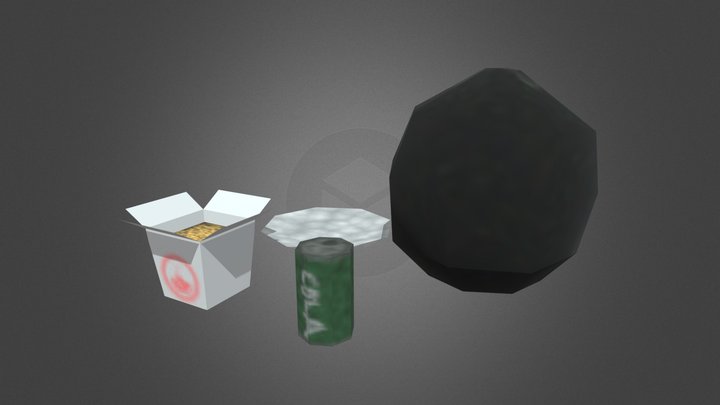 Horror Items Low Poly free pack
