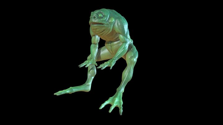 3D Printable Creature - SWAMP THING sculpt 3D Model