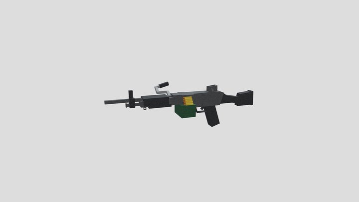 M249 - Minecraft 3D Model