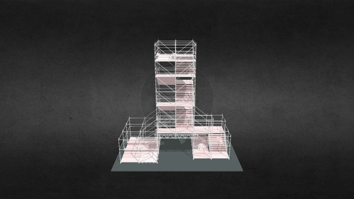 Plataforma Evento Emirados 3D Model