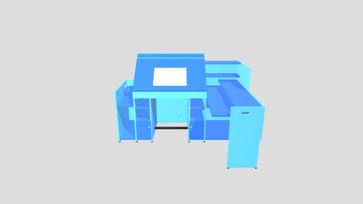 Desk for designer 3D Model